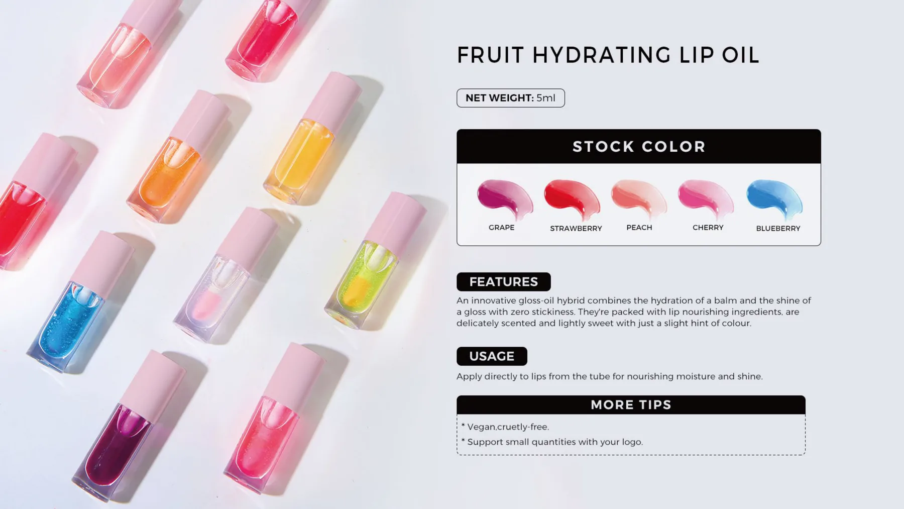 ARIS lip makeup catalog page 7 for private label lip balm lipstick lip gloss and lip oil OEM ODM