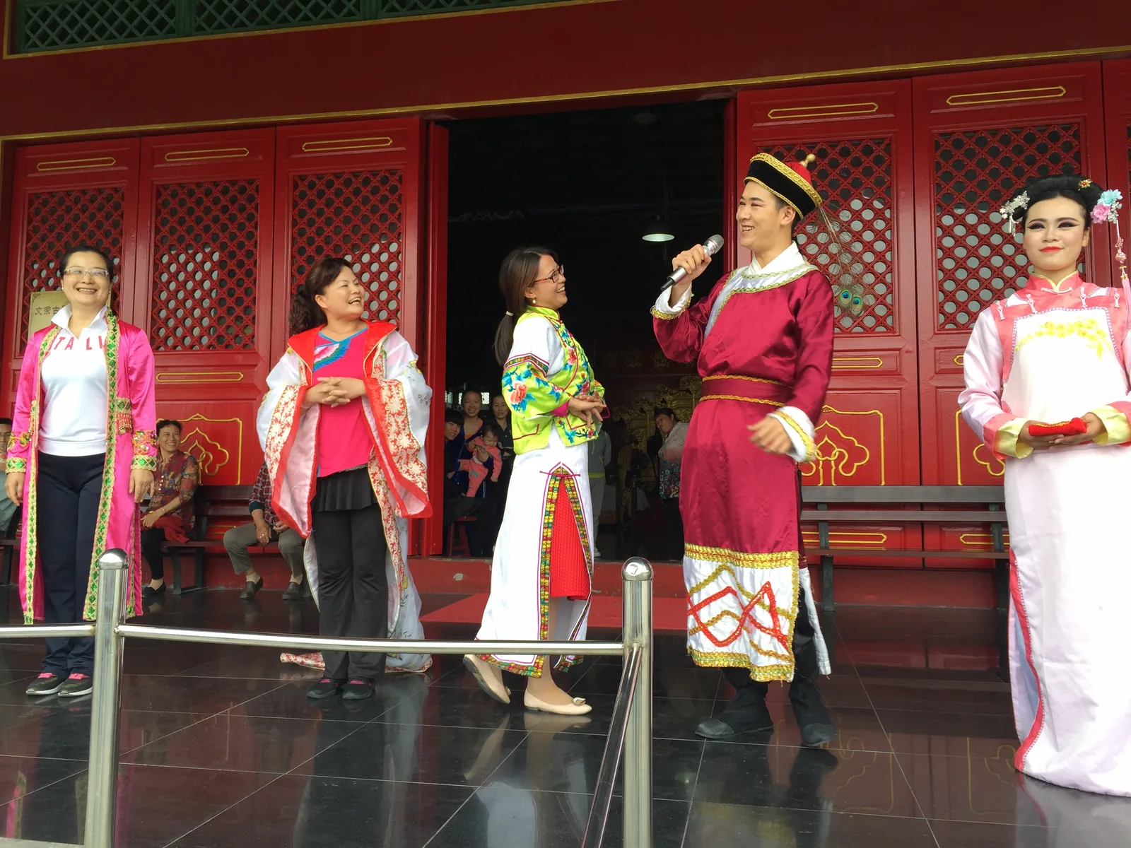 ARIS team member at a traditional cultural performance
