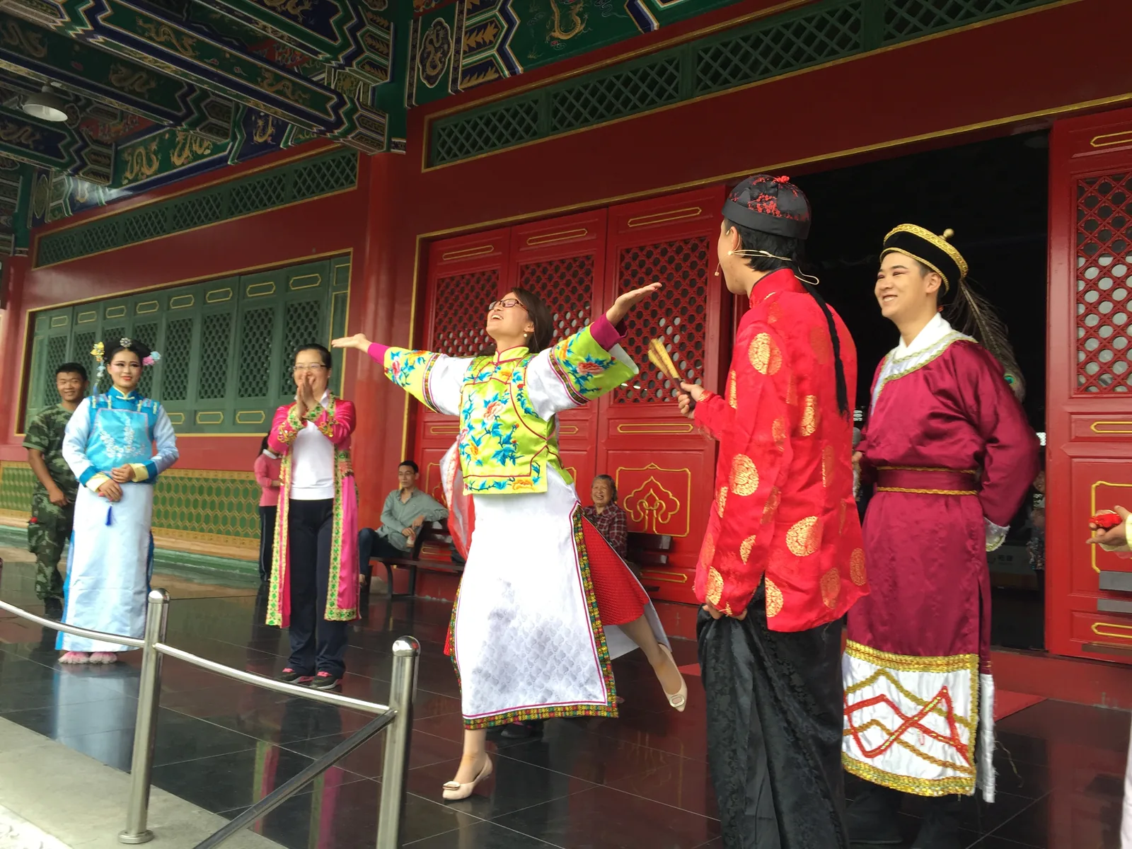 ARIS team at traditional costume performance