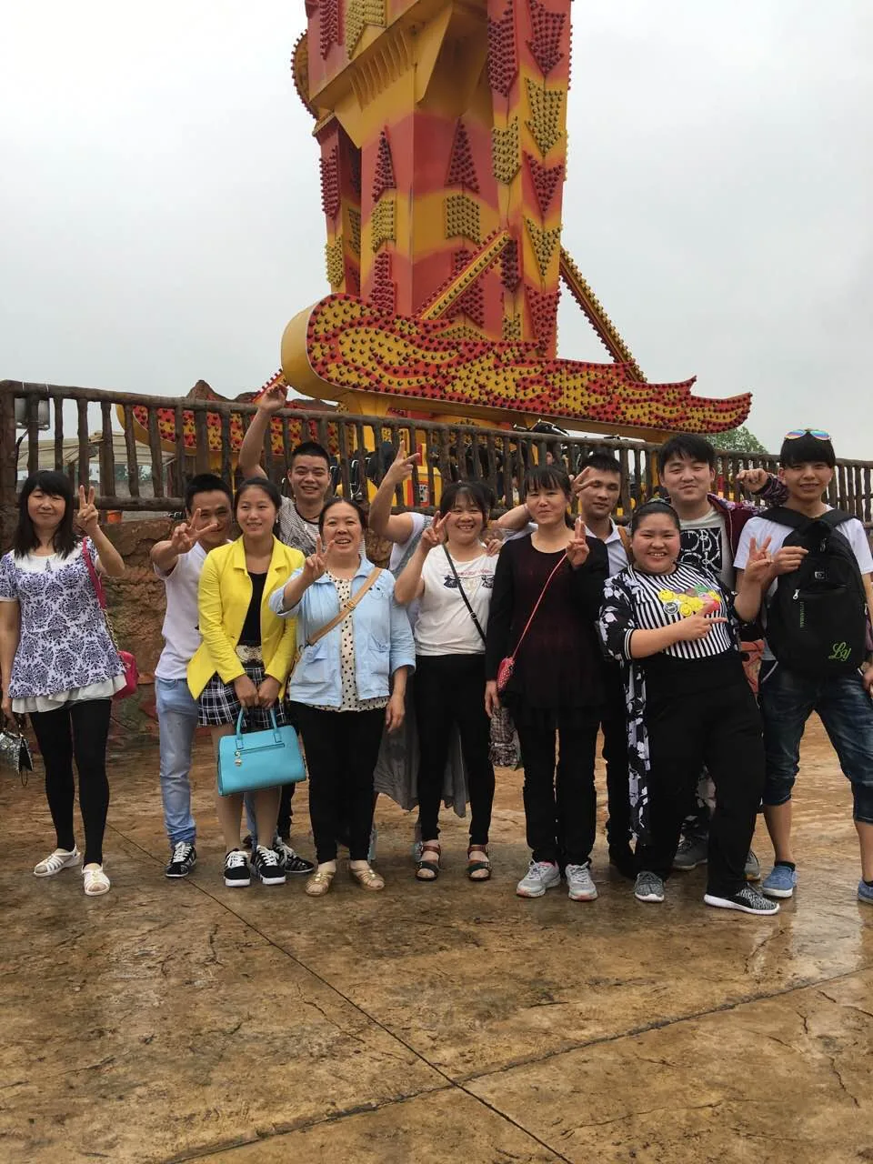 ARIS team outdoor amusement park group activity