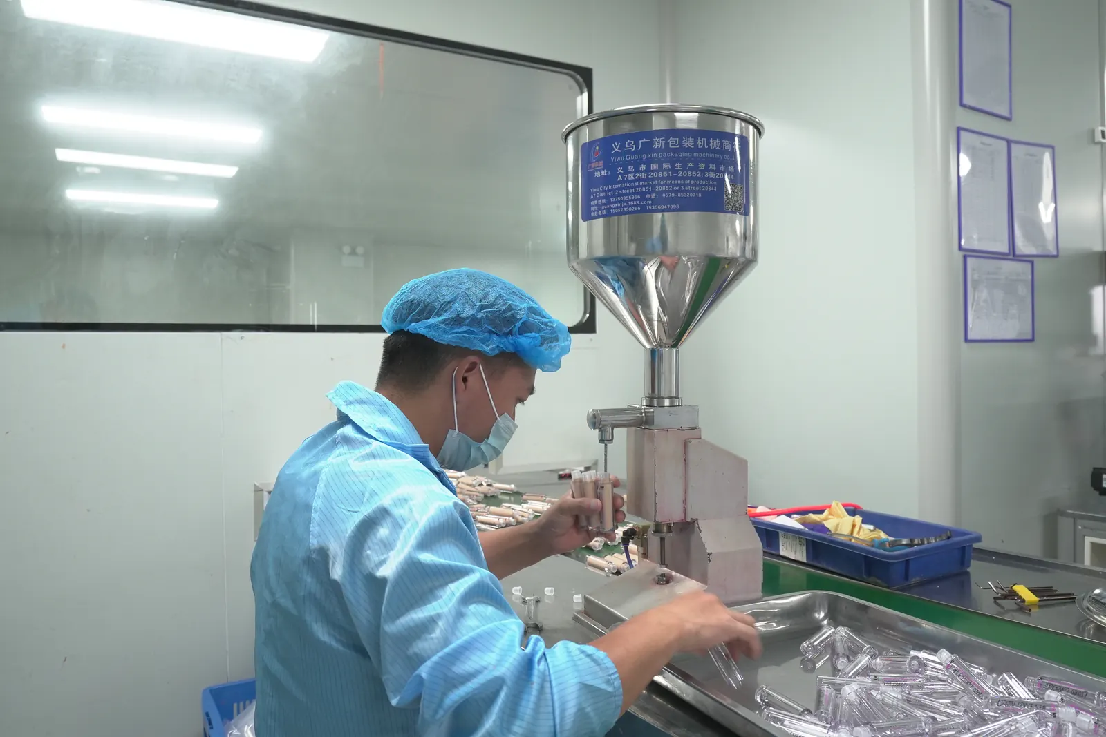 ARIS Cosmetics filling and packaging process