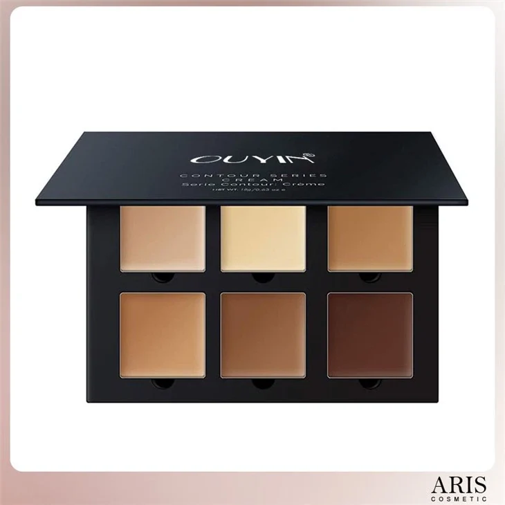 OUYIN Creamy Contour And Highlighter Makeup Kit - Contour/Concealer Palette private label base makeup reference