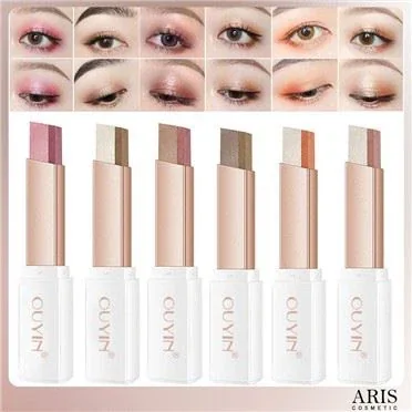 2 Colors Gradient Eyeshadow Stick Matte
